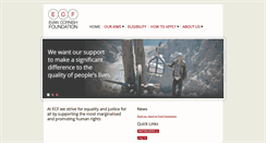 Desktop Screenshot of evancornishfoundation.org.uk